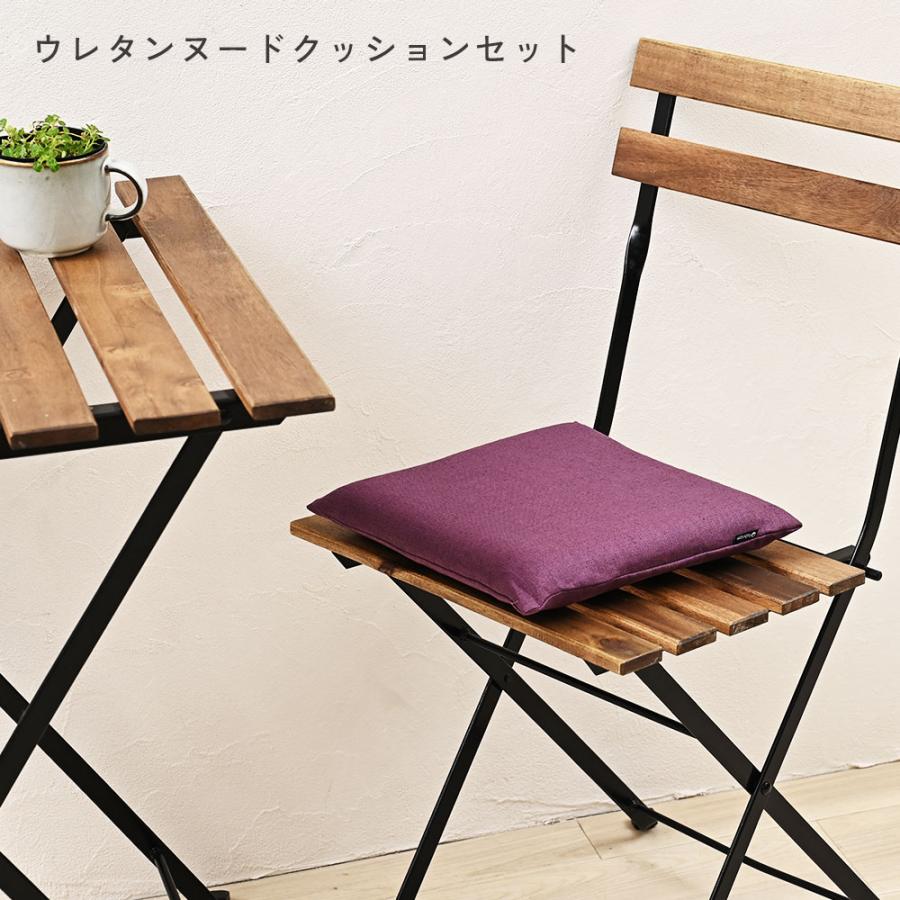 クッションカバー 中身付き 35×35 無地 35角 麻キャンバス＆ウレタンヌードクッション 日本製 fabrizm  背当てカバー 小さめ 座布団カバー 爆買 | fabrizm | 28