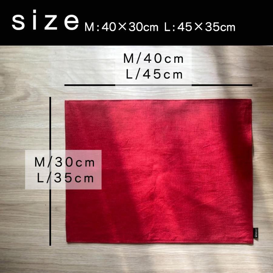 ランチョンマット L45×35cm おしゃれ ナチュラル 布 麻キャンバス 日本製 fabrizm ティーマット リバーシブル 吸水 かわいい カフェ | fabrizm | 03