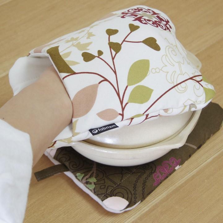 ミトン 鍋しき 鍋つかみ キッチン かわいい ラピュア 日本製 fabrizm 鍋敷き 2WAY 母の日 かわいい ギフト 手袋 北欧 花柄 爆買 | fabrizm | 13