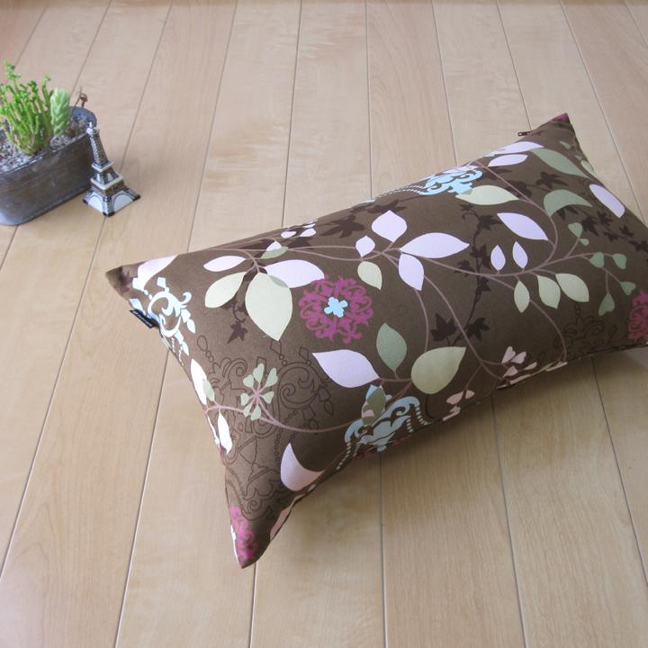 クッションカバー 中身付き 長方形 50×30 北欧 花 ラピュア＆アップサイクルフェザーヌードクッション 日本製 fabrizm 背当てカバー 枕カバー | fabrizm | 02