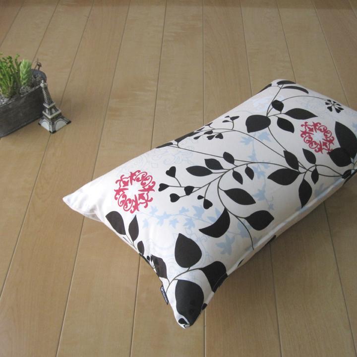 クッションカバー 中身付き 長方形 50×30 北欧 花 ラピュア＆アップサイクルフェザーヌードクッション 日本製 fabrizm 背当てカバー 枕カバー | fabrizm | 03