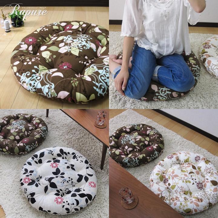 クッション 丸型 フロアクッション ラウンドクッション L ラピュア 日本製 fabrizm 帝人クリスター 座布団 丸座布団 おしゃれ 北欧 | fabrizm | 02