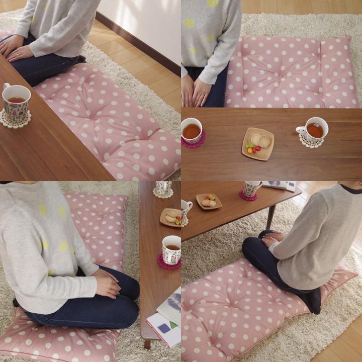 シートクッション ロング 長座布団 車 フリーシートクッション ドット 日本製 fabrizm 帝人クリスター ごろ寝 座椅子 おしゃれ 北欧 爆買 | fabrizm | 02