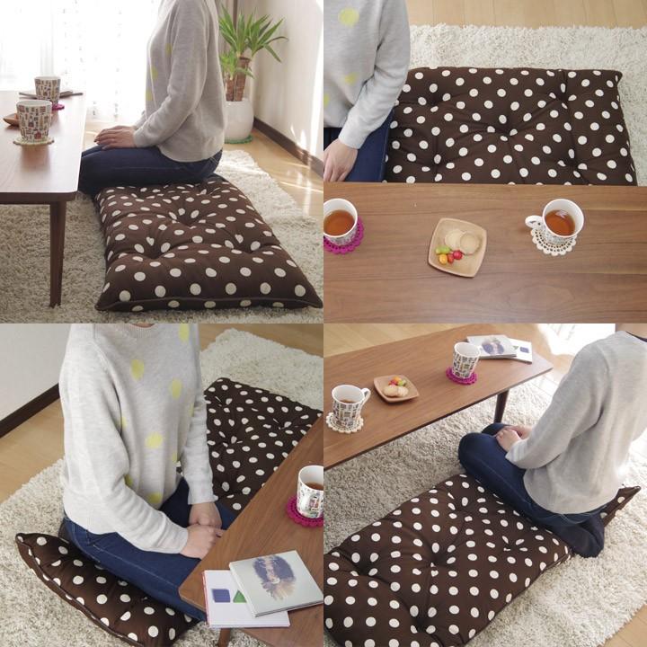 シートクッション ロング 長座布団 車 フリーシートクッション ドット 日本製 fabrizm 帝人クリスター ごろ寝 座椅子 おしゃれ 北欧 爆買 | fabrizm | 05