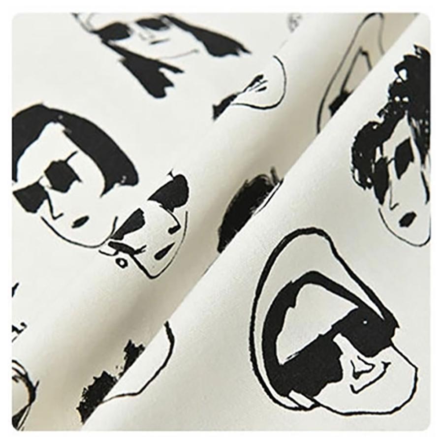 fabrizm 110cm巾 カット売り【50cm単位】フェイス 日本製 生地売り 北欧 国産 コットン 北欧テイスト 入園 ハンドメイド 手芸 おしゃれ かわいい 手作り |  | 06