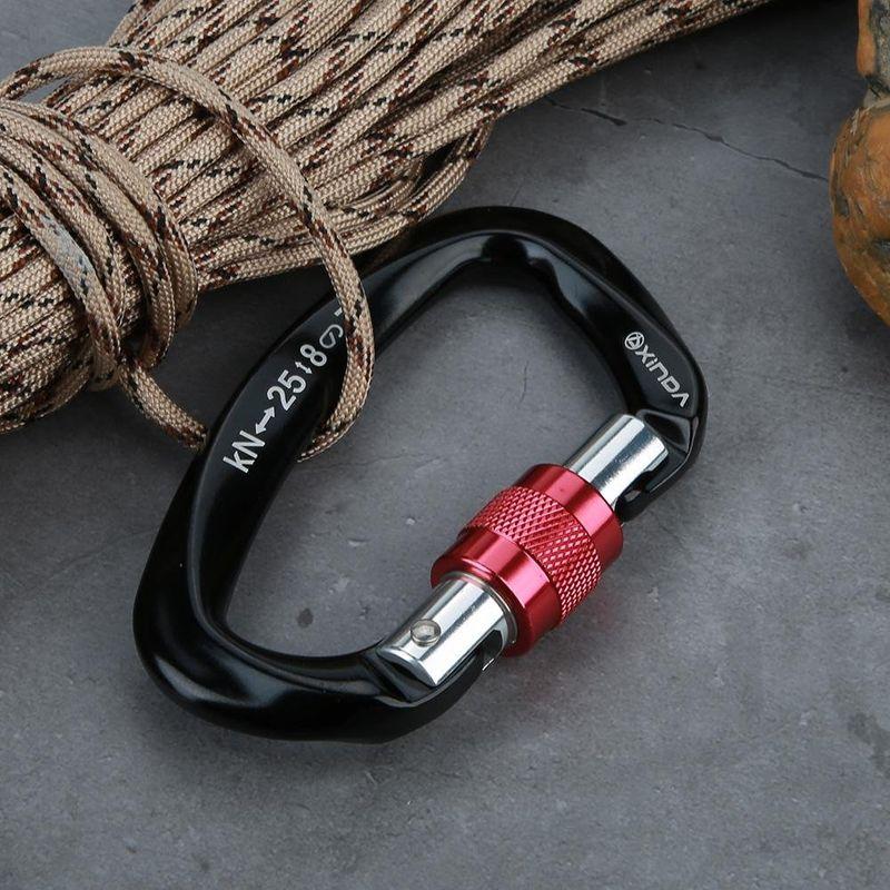 ｄ型カラビナ 登山釦 ねじロック式 オートロック式 ロックカラビナ Dリング 軽量 滑り止め 耐荷重2500 Kg 脱落防止 カナビラ キー 002 ジョナヤマ名古屋1号店 通販 Yahoo ショッピング