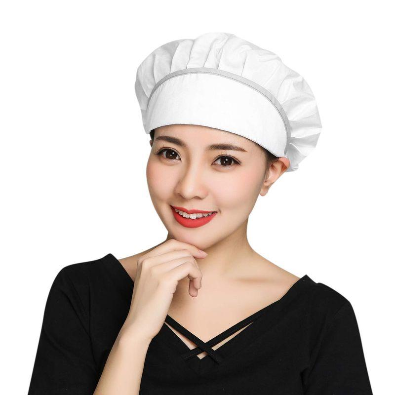 ITODA 作業帽子 給食帽 シェフ帽子 コットン 通気性 吸汗速乾 作業キャップ ハット キッチン 調理 コック帽 調節可能 工場 食品 2023030121174001299ジョナ