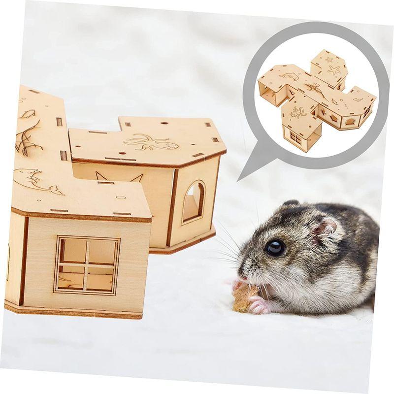LEDMOMO 2Pcs ハムスター 遊び道具 アジト And 迷宮 チンチラ ネズミ ネズミ 遊び 動物 遊び場 エンリッチメント レミン ... - Jonayama Nagoya1 20230503025059 00066 1 D 20230503025811