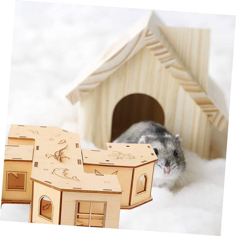 LEDMOMO 2Pcs ハムスター 遊び道具 アジト And 迷宮 チンチラ ネズミ ネズミ 遊び 動物 遊び場 エンリッチメント レミン ... - Jonayama Nagoya1 20230503025059 00066 3 D 20230503025830