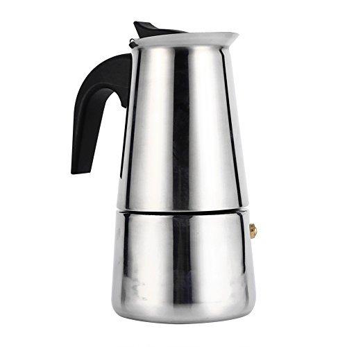 モカポット - Delaman コーヒーモカメーカー から厳選した ステンレス製 【オープニング大セール】 コーヒー エスプレッソ 3サイズ 200ML : 容量 調理器具