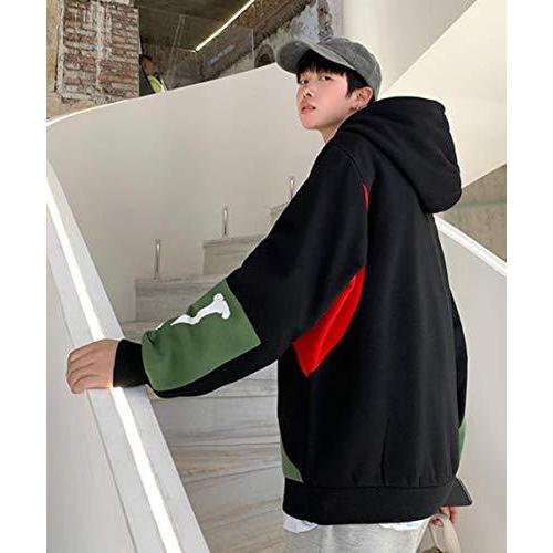 大感謝セール Debangniフードパーカー メンズ 大きいサイズブラックn1 ファッション トップス メンズ カジュアル ゆったり プリント 秋 パーカー トレーナー オーバーサイズ トレーナー Binghamtonhots Com