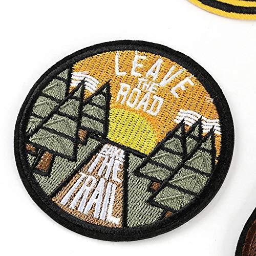 Fablcrew 1枚セット アイロン 刺繍ワッペン 欧米風 かっこいい マーク パッチ アイロン接着 アップリケ Diy 飾り補 15最新作