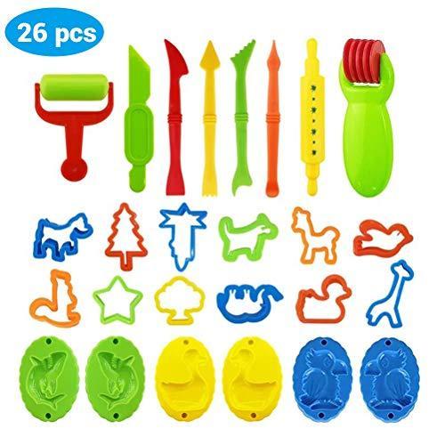 おすすめ 粘土工芸道具 材料 Sefod Sefod ねんどおどうぐ 26pcs 粘土ツール 子供 道具セット ねんどツール 子ども用 幼児 おもちゃ 粘土 Diy プラスチ Www Threeriversofs Com