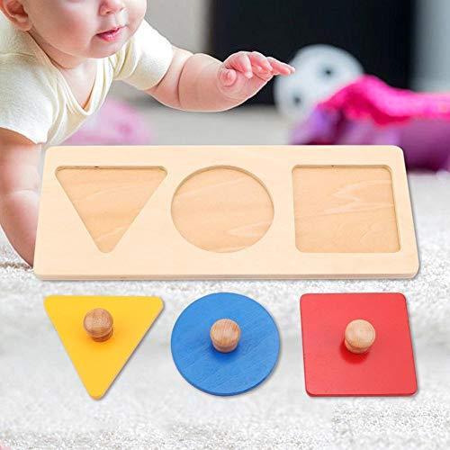 幼児の幾何学的なパズル パズル3色パネル赤ちゃんの幾何学的なおもちゃ 赤ちゃんのための子供のためのは 豪奢な