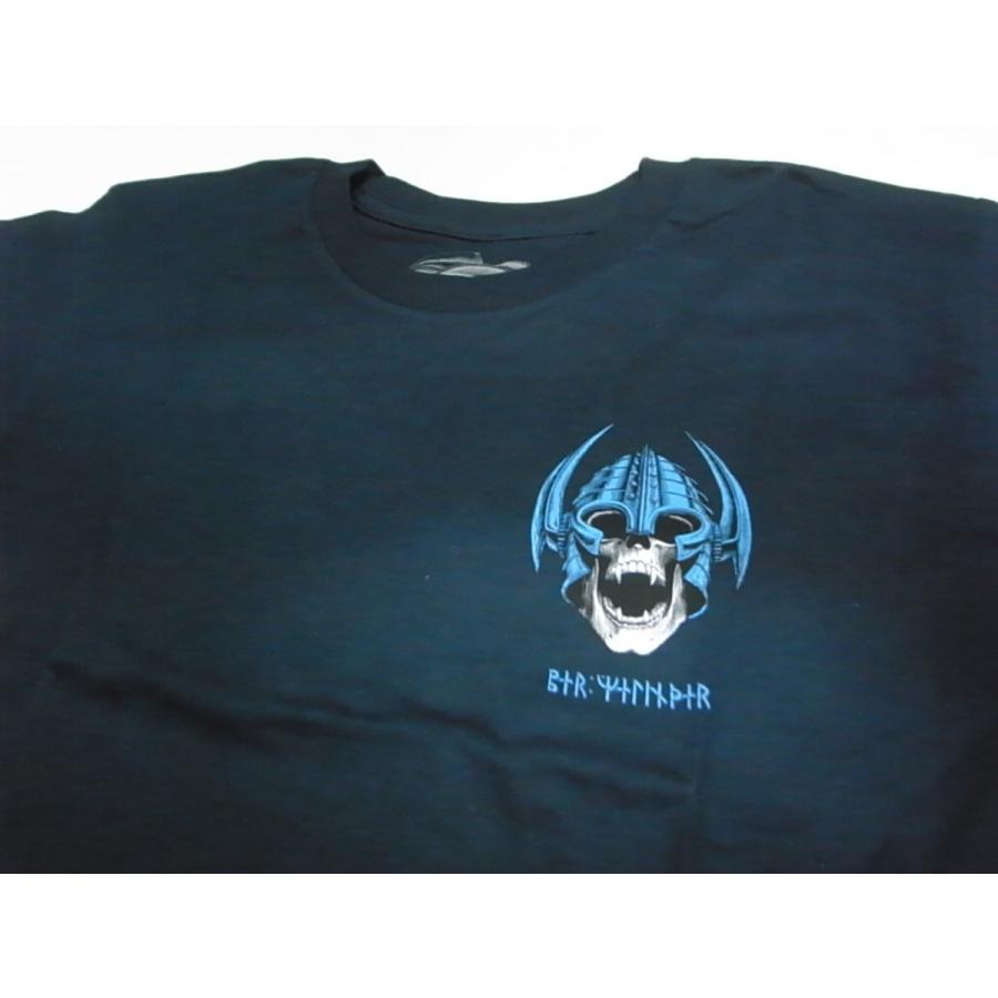 POWELL PERALTA パウエル Per Welinder Nordic Skull パーウェリンダー Tシャツ 紺 ネイビー｜jonnybeeameyoko｜03