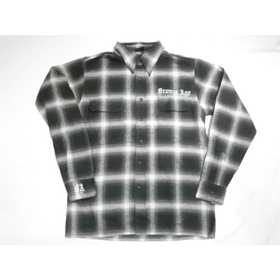 BRONZE AGE ブロンズエイジ OMBRE CHECK FLANNEL フランネルシャツ 
