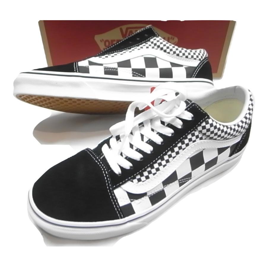 vans mix checker old skool black