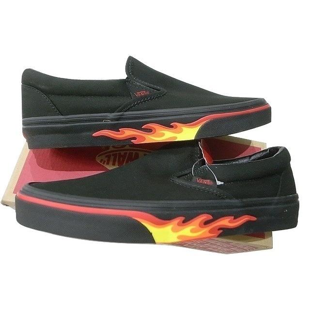 vans flame wall slip on