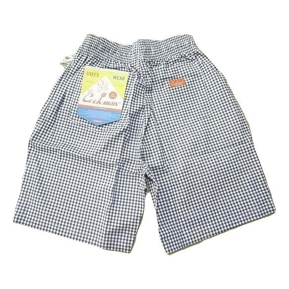 Cookman クックマン ギンガムチェック ハーフパンツ ショーツ 紺 ネイビー Jonnybee 通販 Yahoo ショッピング
