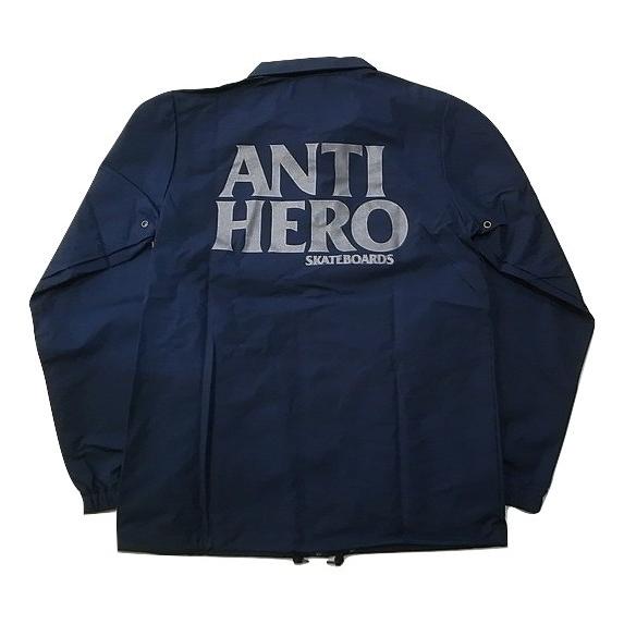 ANTI HERO アンタイヒーロー BLACK HERO REFLECTIVE COACH ブラックヒーロー リフレクティブ コーチジャケット 紺 ネイビーのサムネイル