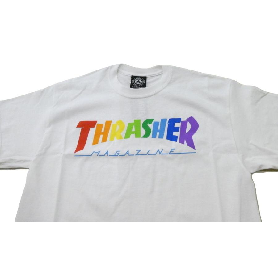 Thrasher スラッシャー Rainbow Mag レインボーマグロゴ Tシャツ 白 ホワイト Jonnybee 通販 Yahoo ショッピング