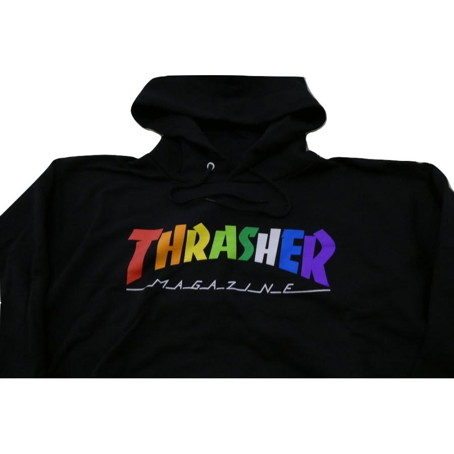 Thrasher スラッシャー Rainbow Mag Logo レインボーマグロゴ プルオーバーフードスウェット パーカー 黒 ブラック Jonnybee 通販 Yahoo ショッピング