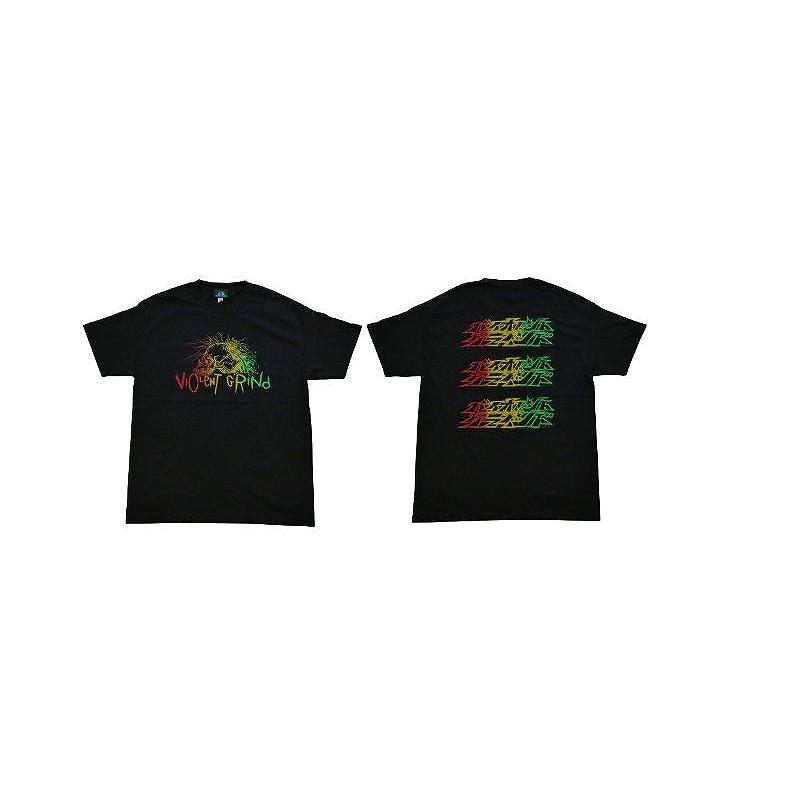 VIOLENT GRIND バイオレントグラインド ＃1 RASTA バック 3連カタカナ 