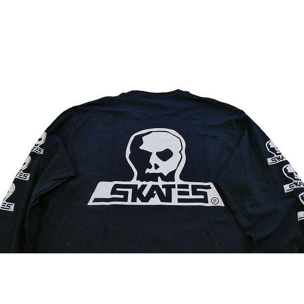 SKULL SKATES　スカルスケーツ 限定カラー NAVY MOONSET スカルロゴ ロングスリーブ ロンT　ネイビー 紺x白｜jonnybeeameyoko｜04