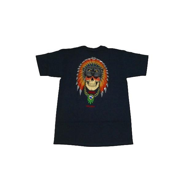 POWELL PERALTA パウエル KELVIN HOEFLER SKULL ケルビン ホーフラー　スカル Tシャツ NAVY 紺 ネイビー｜jonnybeeameyoko