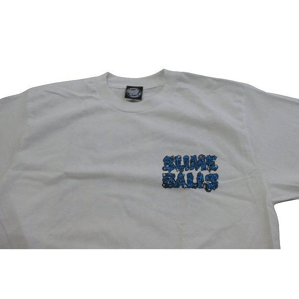 SLIME BALLS スライムボール　ABOMINATION アボミネーション ロゴ Tシャツ　WHITE 白｜jonnybeeameyoko｜03