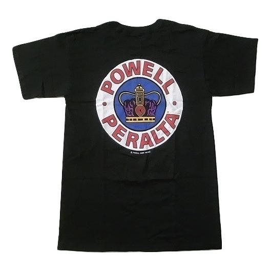 POWELL PERALTA パウエル CROWN クラウン Tシャツ 黒 ブラック｜jonnybeeameyoko｜02