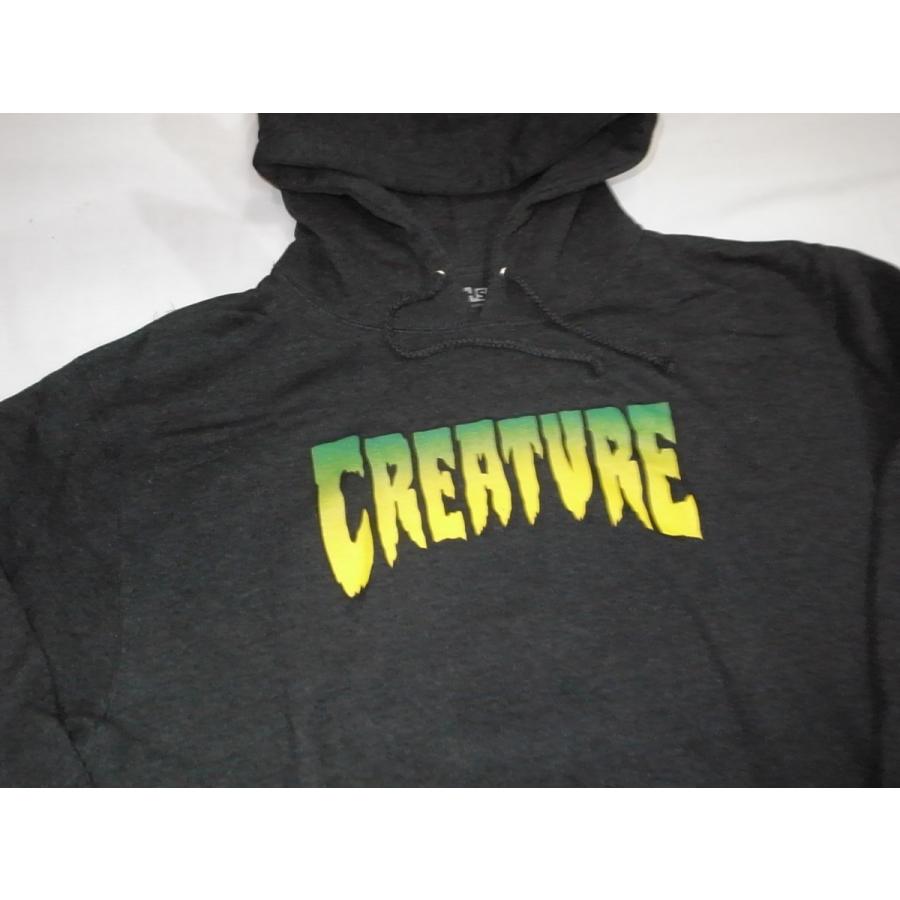 CREATURE クリーチャー ロゴ プルオーバーフード パーカー