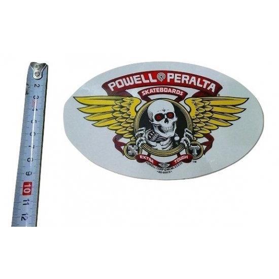 Powell Peralta Logo Red Strip Sew On Jacket Patch - 4 Inch, Old School Skate