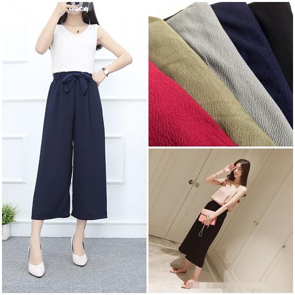 スカンツ スカーチョ ガウチョパンツ ワイド 春夏秋冬 楽々ウエストゴム クリックポスト送料無料 高品質