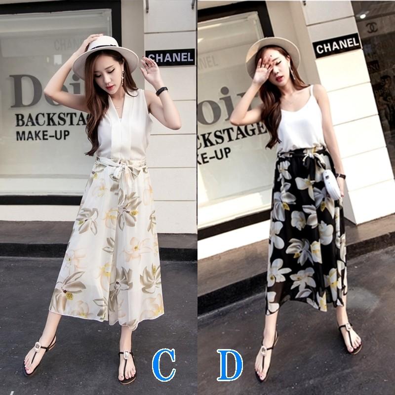 ENFOLD フラワー パンツ 花柄 ワイド ウエストゴム リラクシー オレンジ パンツ フラワー柄 ワイドパンツ レディース メンズ : ZOZOTOWN