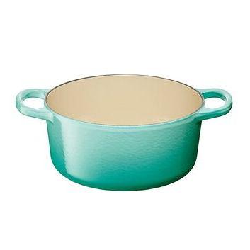 ル・クルーゼ (IH対応) シグニチャー ココット・ロンド 18cm シルバーツマミ (クールミント) Le Creuset 21177-18-496 返品種別A｜joshin｜03