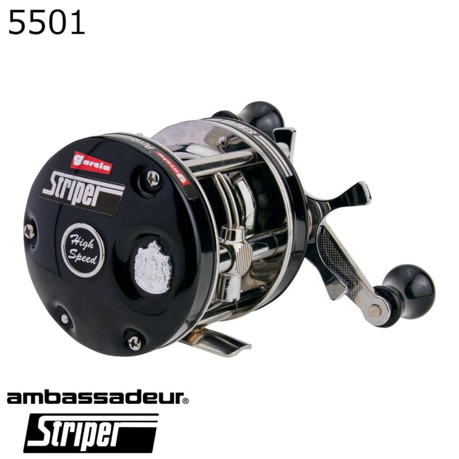ABU 5501 ストライパー 左　ファクトリーチューン 未使用品 Abu Garcia（アブガルシア） アンバサダー 5501 ストライパー ブラック