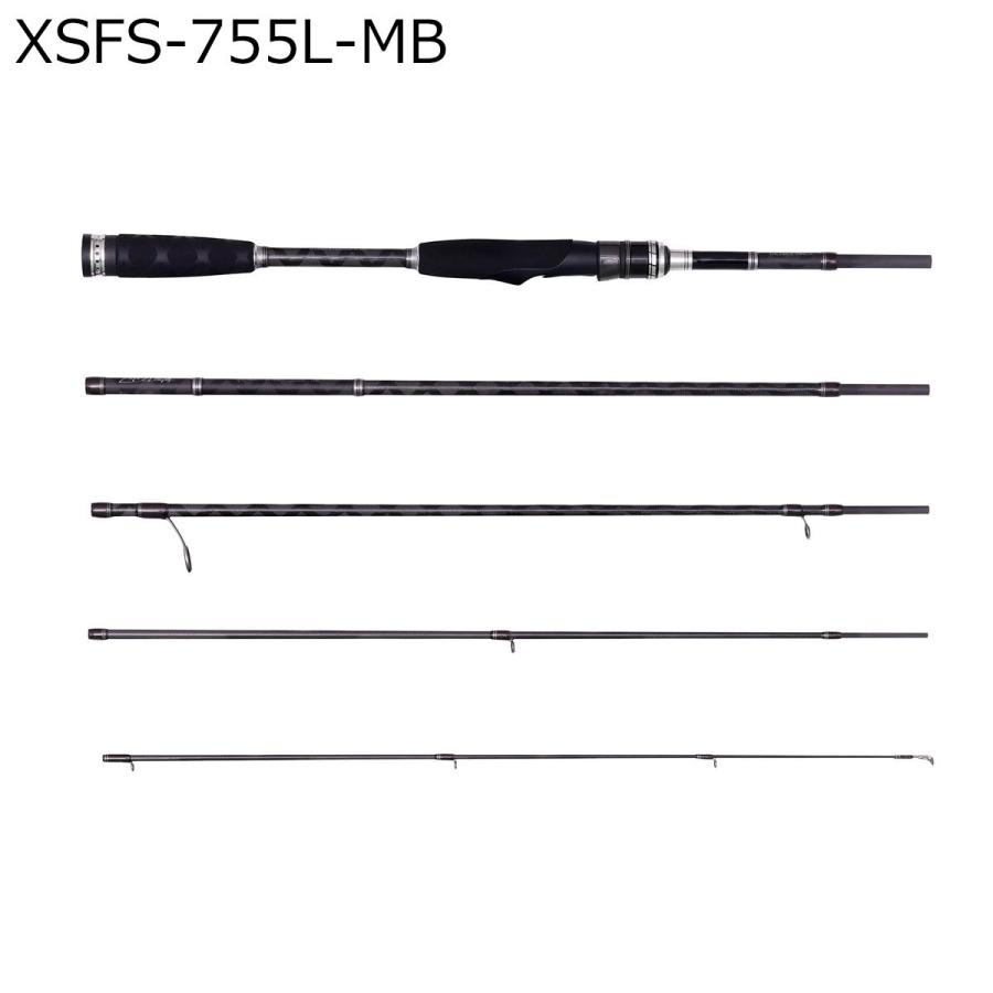 【新品未使用】アブガルシア クロスフィールド モバイルロッド 5ピース Abu Garcia（アブガルシア） クロスフィールド XSFS-755L-MB 5ピース