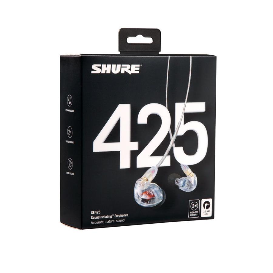 シュア バランスドアーマチュア密閉型カナルイヤホン (クリアー) SHURE SE425 SE425CL-A 返品種別A_2