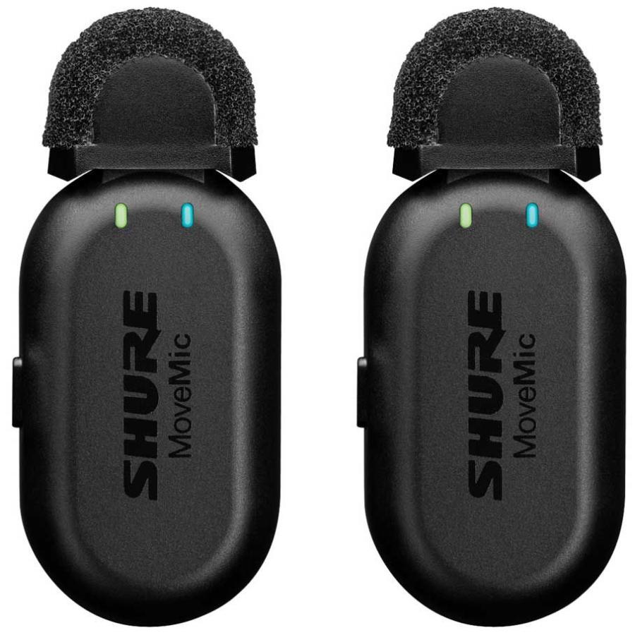 Shure シュア MoveMic Two クリップオン・ワイヤレスマイクロホン SHURE シュア クリップオン・ワイヤレスマイクロホン(2個