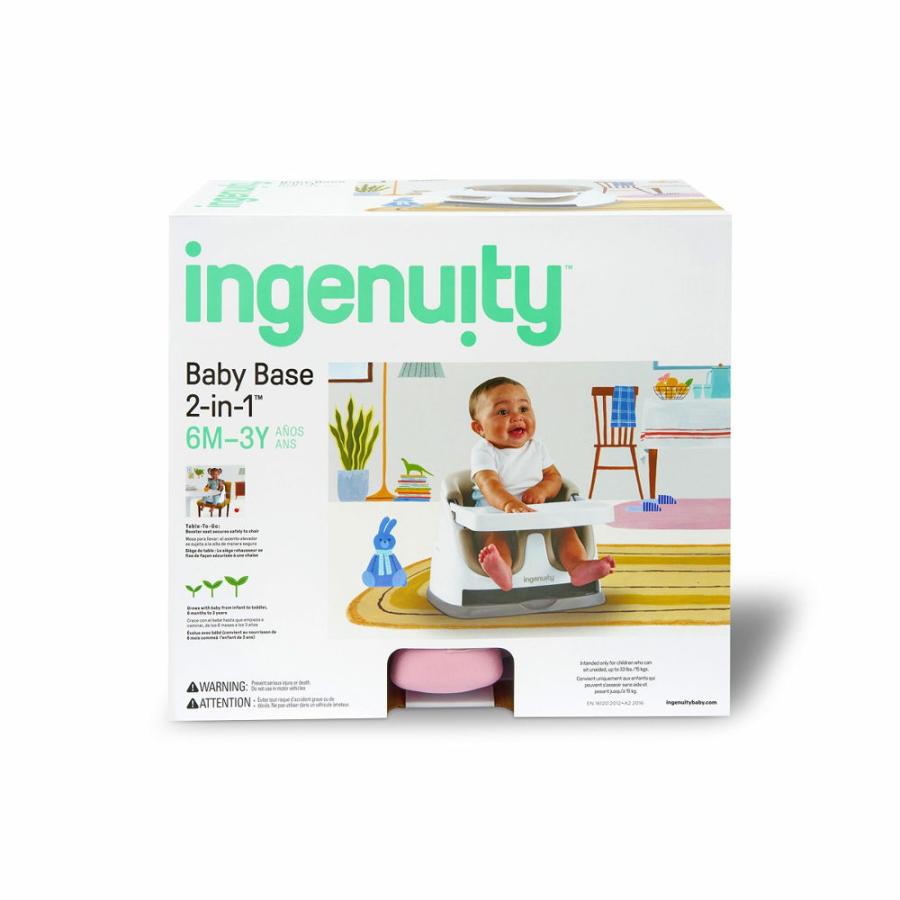 ingenuity ベビーチェア (ピオニーピンク) インジェニュイティ ベビーベース 2 in 1 ver.3.0 キッズエンターテインメント社 ベビーベース3.0PPK 返品種別A｜joshin｜07