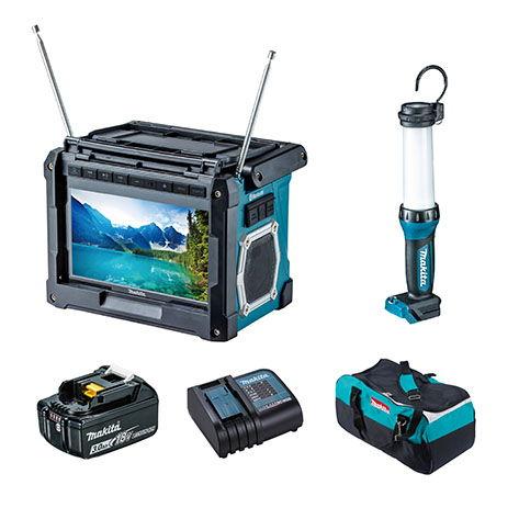 Makita 防災用コンボキット TV100 マキタ（makita） 防災用コンボキット (充電式ラジオ付テレビTV100