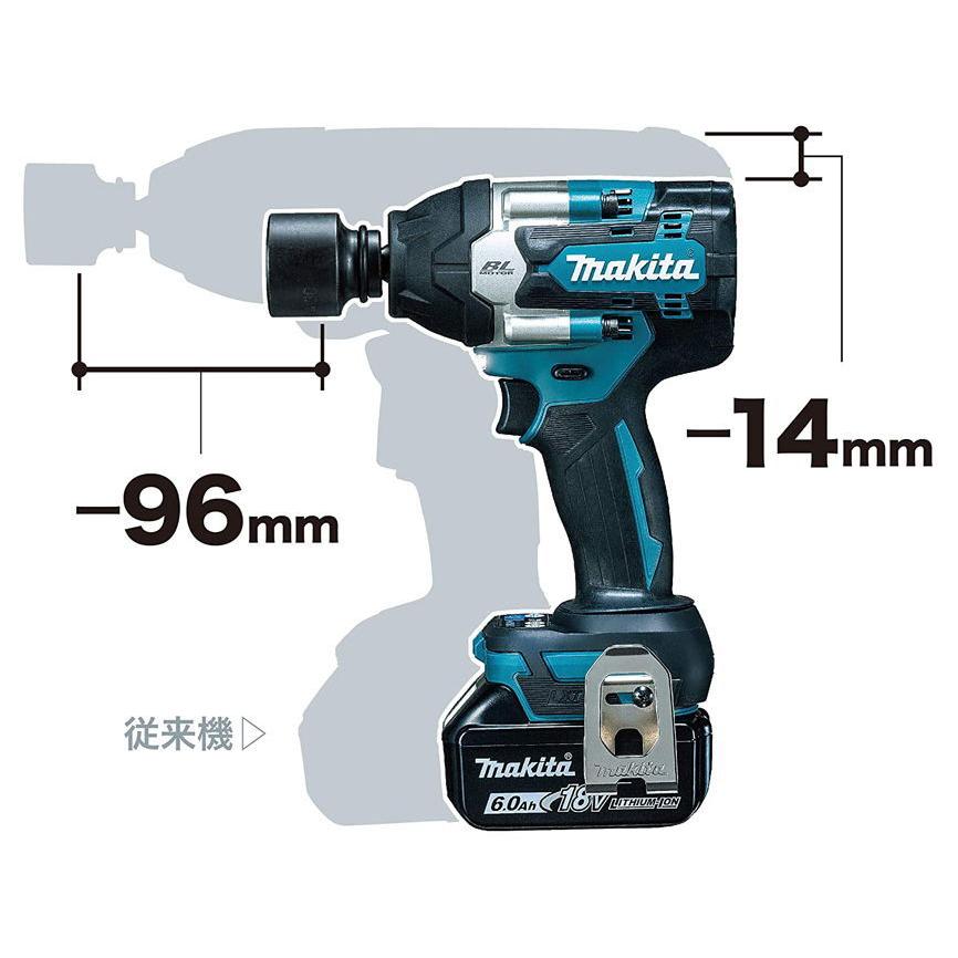 マキタ 充電式インパクトレンチ(バッテリBL1860B×2本・充電器DC18RF・ケース付) makita ソケット別売 TW700DRGX 返品種別B｜joshin｜03