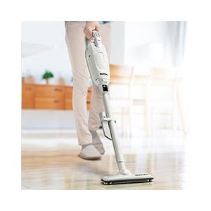 マキタ 紙パック式スティッククリーナー 充電式 フロアブラシ アイボリー (掃除機)makita CL115FDWI 返品種別Aの画像