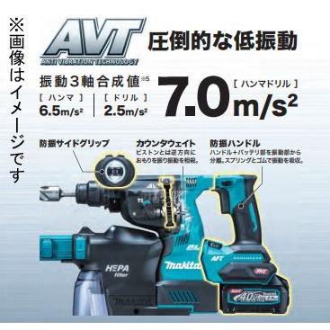 マキタ 充電式ハンマドリル 28mm 青 (本体のみ/ バッテリ・充電器なし) makita 40Vmax Li-ion HR001GZK 返品種別B｜joshin｜05