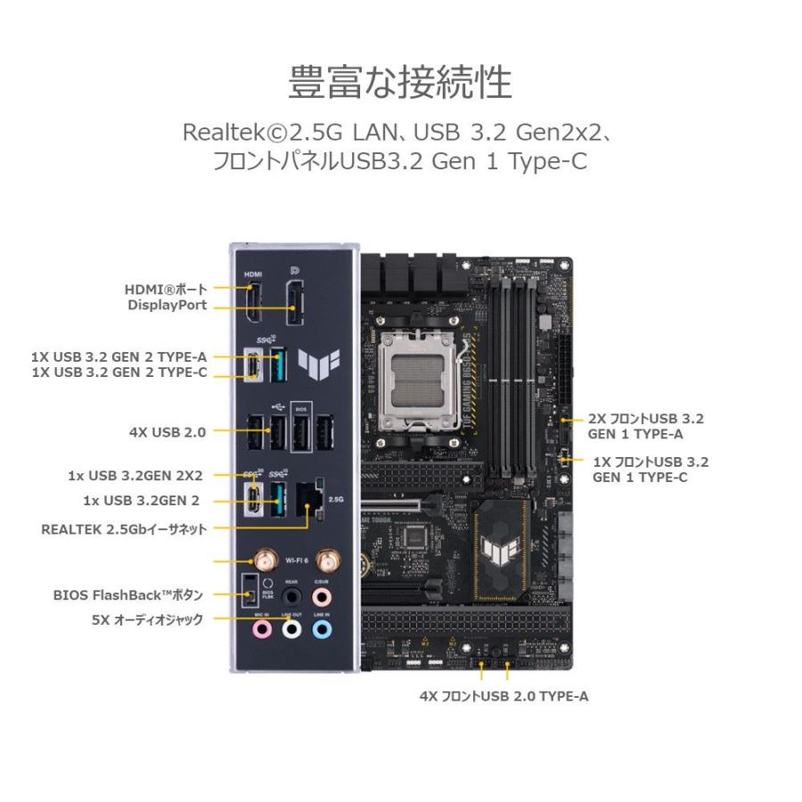 ASUS TUF GAMING B650-PLUS WIFI(国内正規品) AMD Ryzen 9000 ASUS TUF GAMING B650-PLUS WIFI(国内正規品) AMD Ryzen 9000
