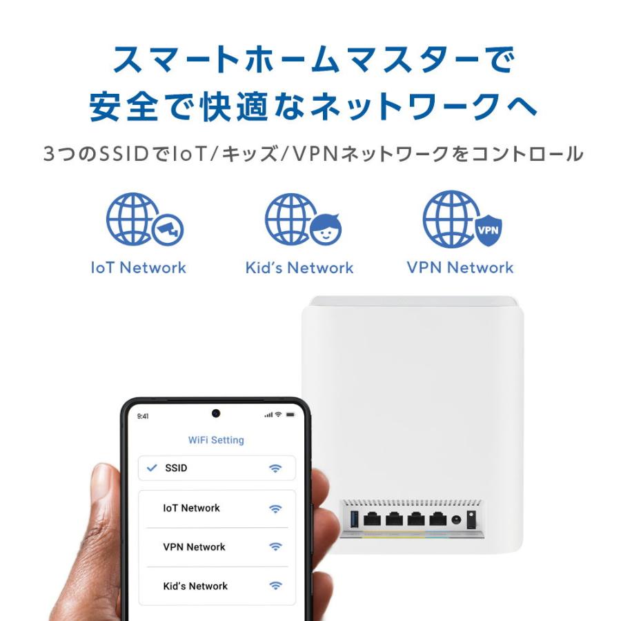 ASUS ASUS｜エイスース Wi-Fi 7 (11be)対応 メッシュルーター RT