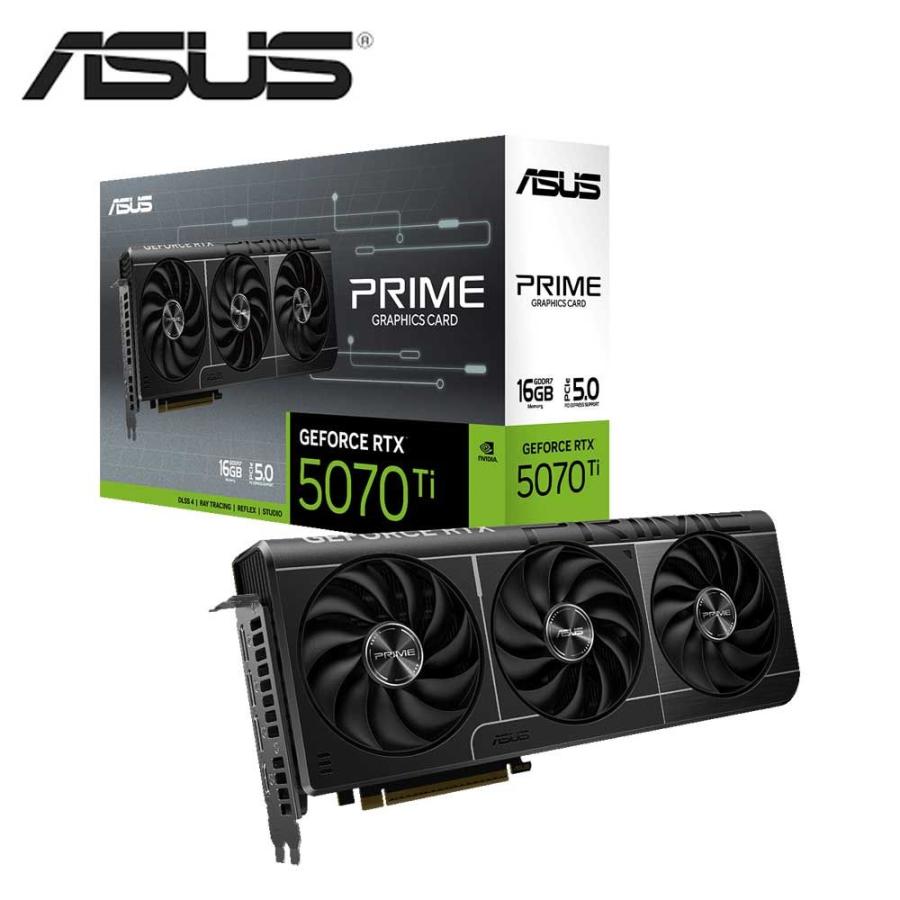 ASUS｜エイスース ASUS PRIME GeForce RTX 5070 Ti 16GB GDDR7 トリプルファン搭載 グラフィックボード PRIME-RTX5070TI-16G 返品種別B（Yahoo!・Joshin web）