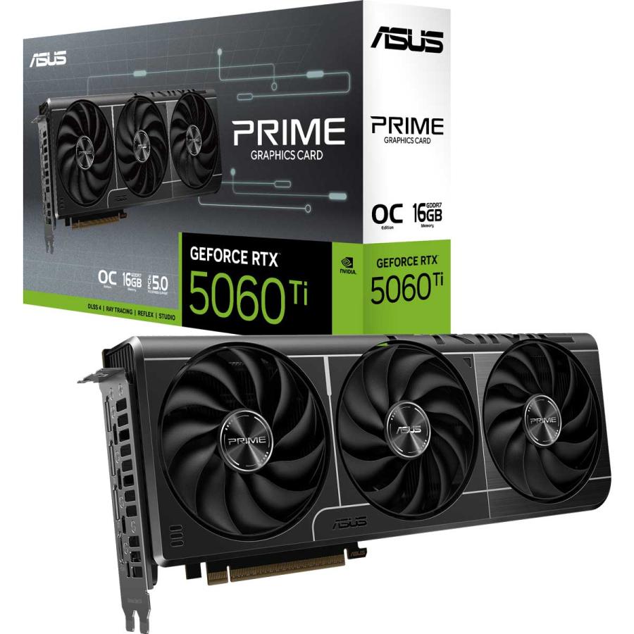 ASUS PRIME GeForce RTX 5060 Ti 16GB GDDR7 OC Edition (NVIDIA