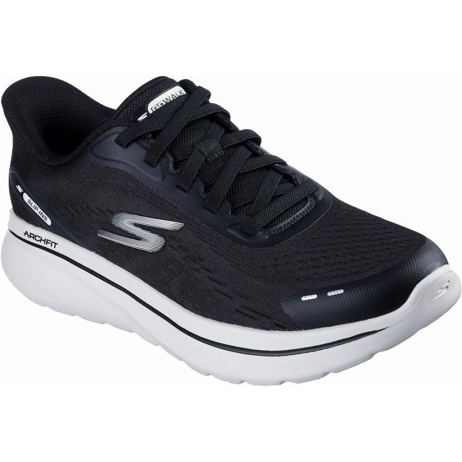 大きいサイズ メンズ SKECHERS スケッチャーズ シューズ スニーカー GO WALK ARCH FIT N-JOY-NOBEND 秋冬新作 217075 SKECHERS（スケッチャーズ） メンズ GO WALK ARCH FIT N-JOY-NOBEND